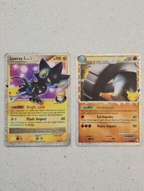 Pokemon Cards — Yellow, Black, Purple